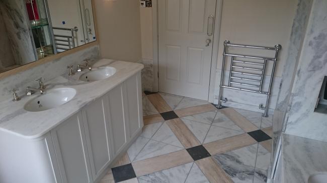 Namibian Marble Bathroom